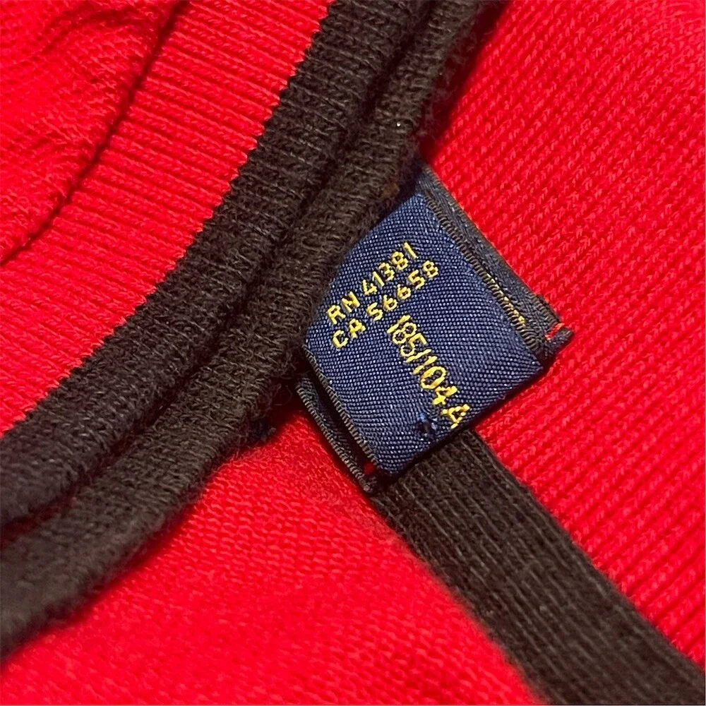 Polo Ralph Lauren Polo Shirt Red Big Pony Logo Graphic Short Mens XL